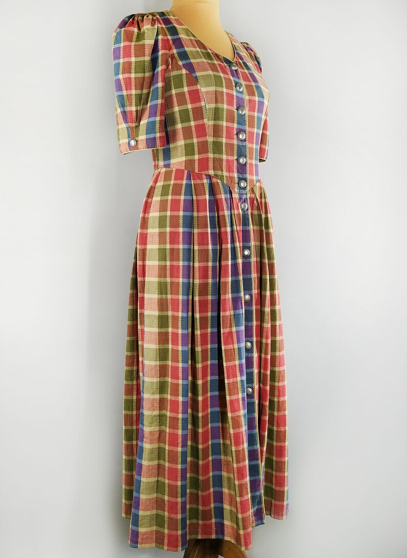 checkered vintage dress