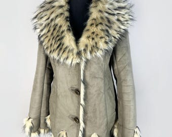 Archive Y2K Ma-1 Fur Jacket N2B 80s 90s 00s Punk Rock Used