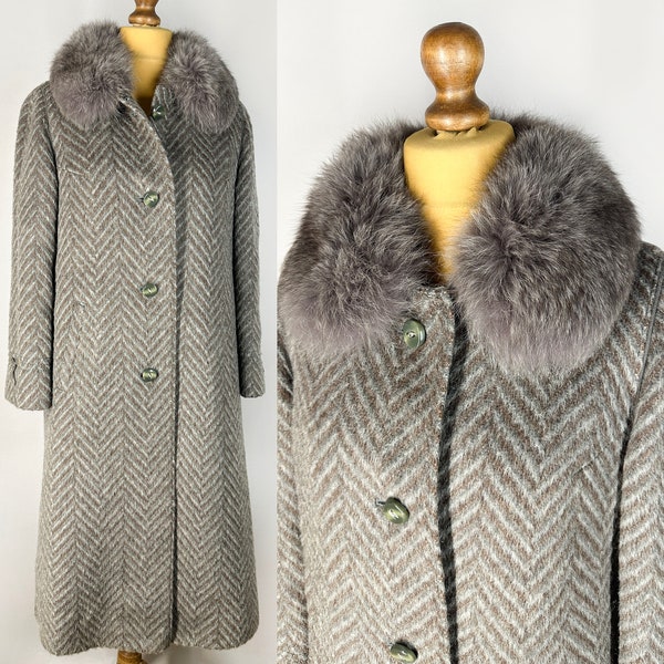 Fur Collar Long Coat main image 0