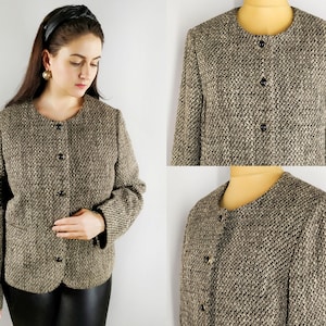 Vintage women&#39;s wool blazer from the 90s