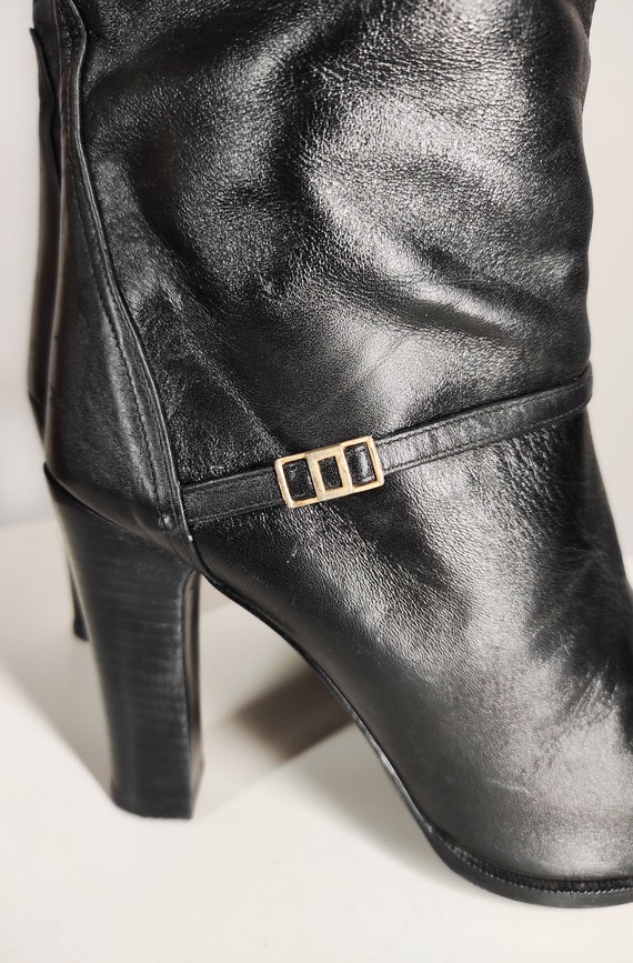 shriver hi women's vintage leather heeled boots