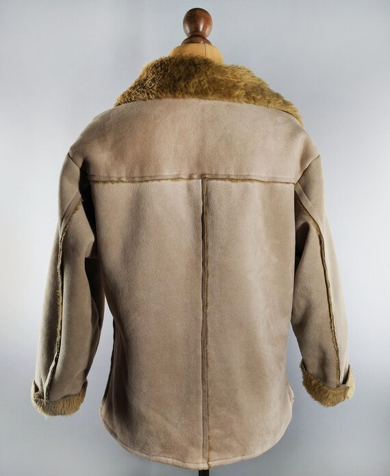 Vintage faux shearling jacket - image 6