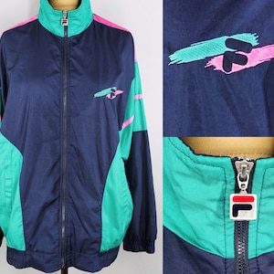 Vintage Two Colour Sports Track Jacket for Men | Retro 80s