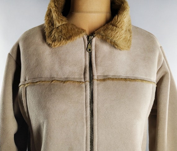 Vintage faux shearling jacket - image 3