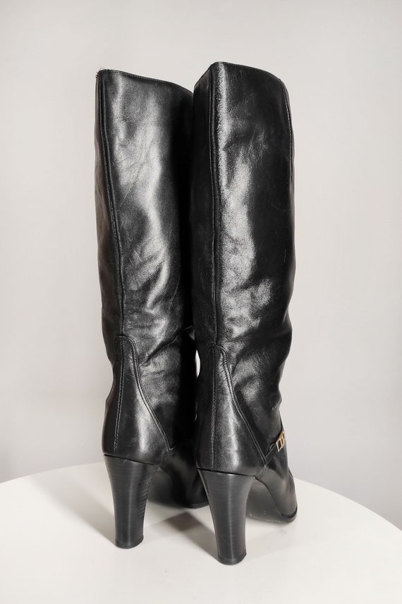 shriver hi women's vintage leather heeled boots