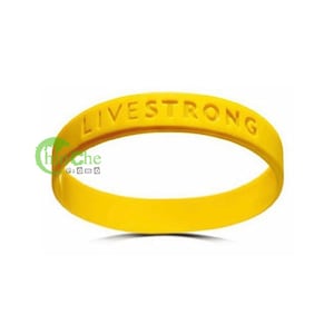 FREE shipping 10pcs/Pack Soft livestrong silicone wristband with logo custom livestrong rubber braclet