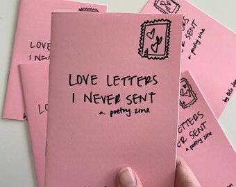 Love Letters I Never Sent | A Poetry Zine by Oslo Jemmeson - Etsy