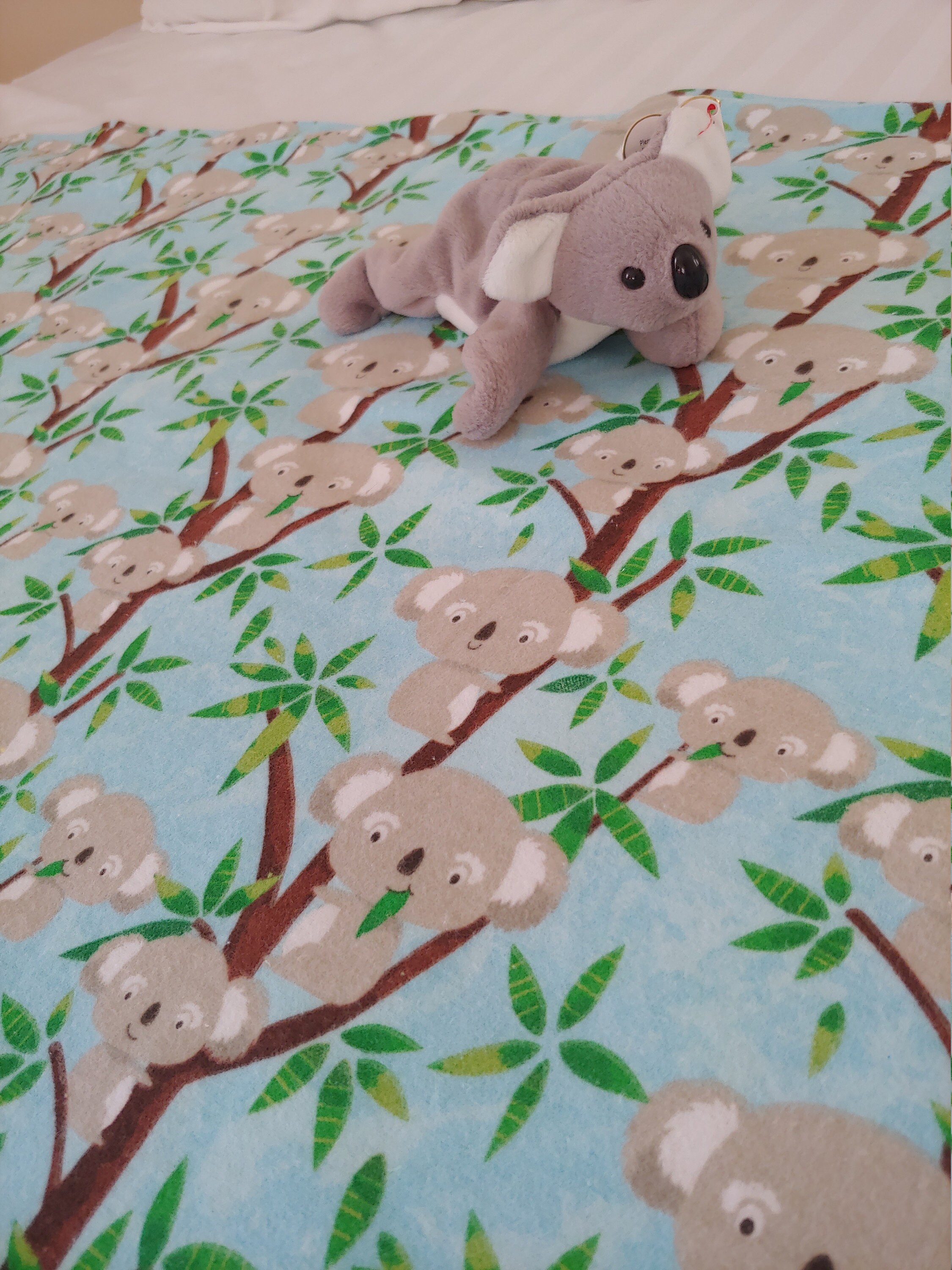 Koalas Flannel Blanket Baby Toddler Blanket Stroller Car Seat Blanket