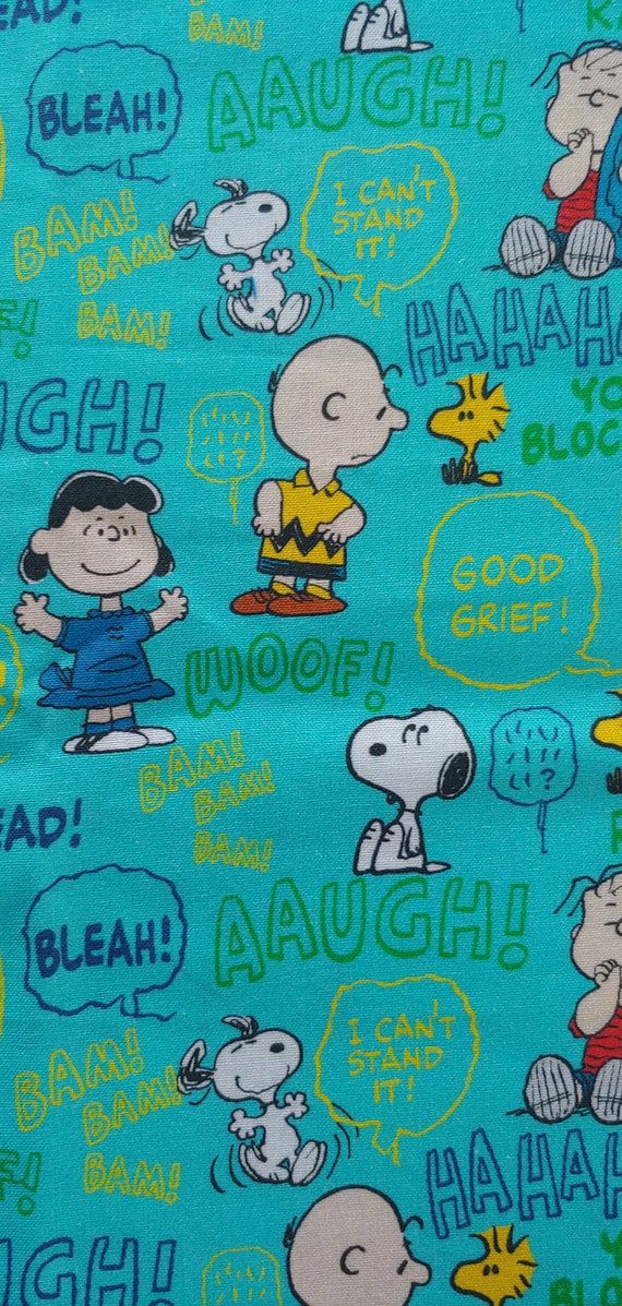 Snoopy and Peanuts Blue Pillow Case - Standard Size - Children