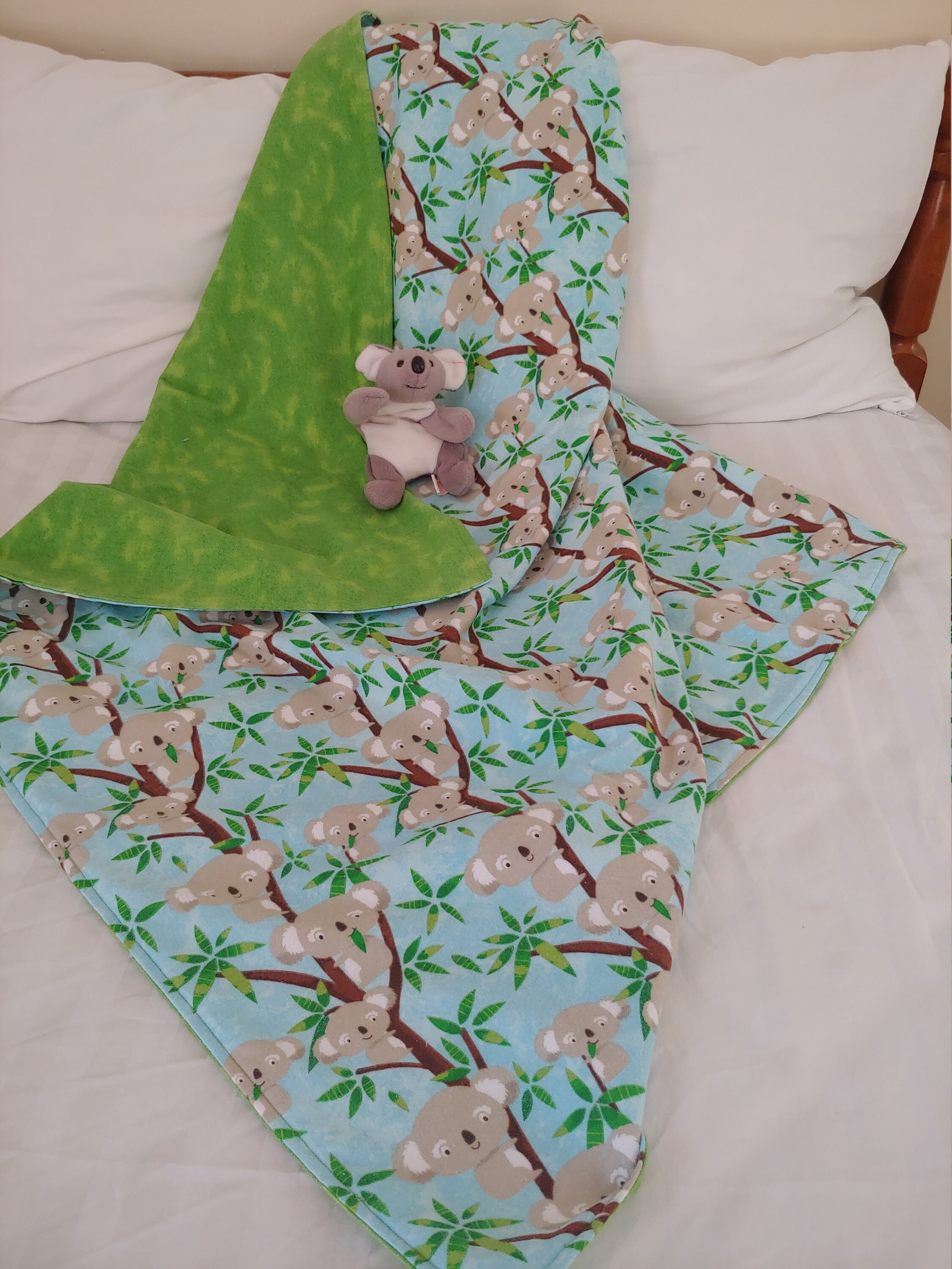 Koalas Flannel Blanket Baby Toddler Blanket Stroller Car Etsy