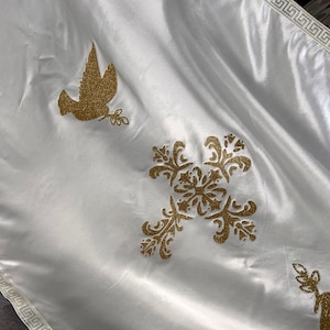 Suryani Mahar, Assyrian Mahar, Assyrian wedding accessories, Christian wedding scarf, Runner, veils, Mahar, Custom made scarf, شال مهر