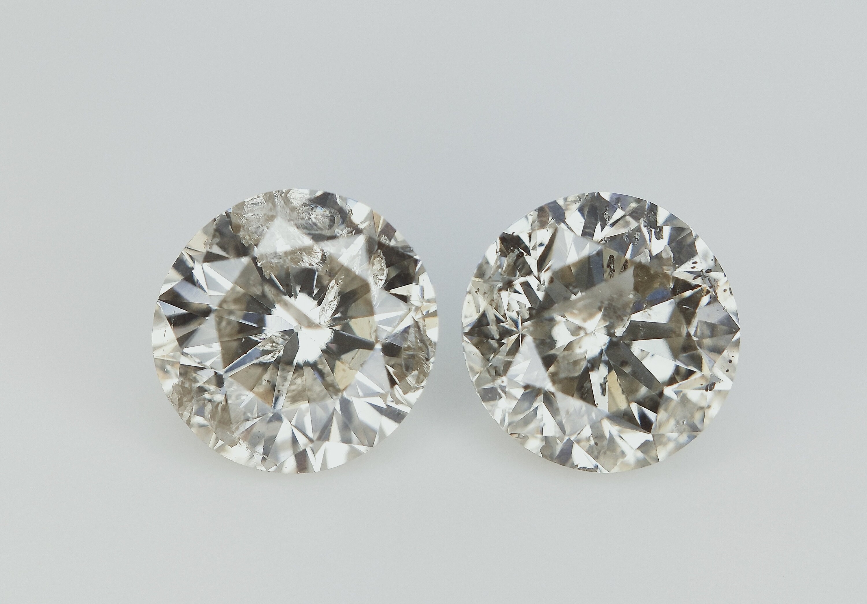 Pair Of Salt And Pepper Diamonds Rare Natural Gemstones Etsy