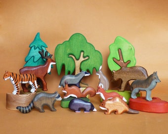 forest animal figurines