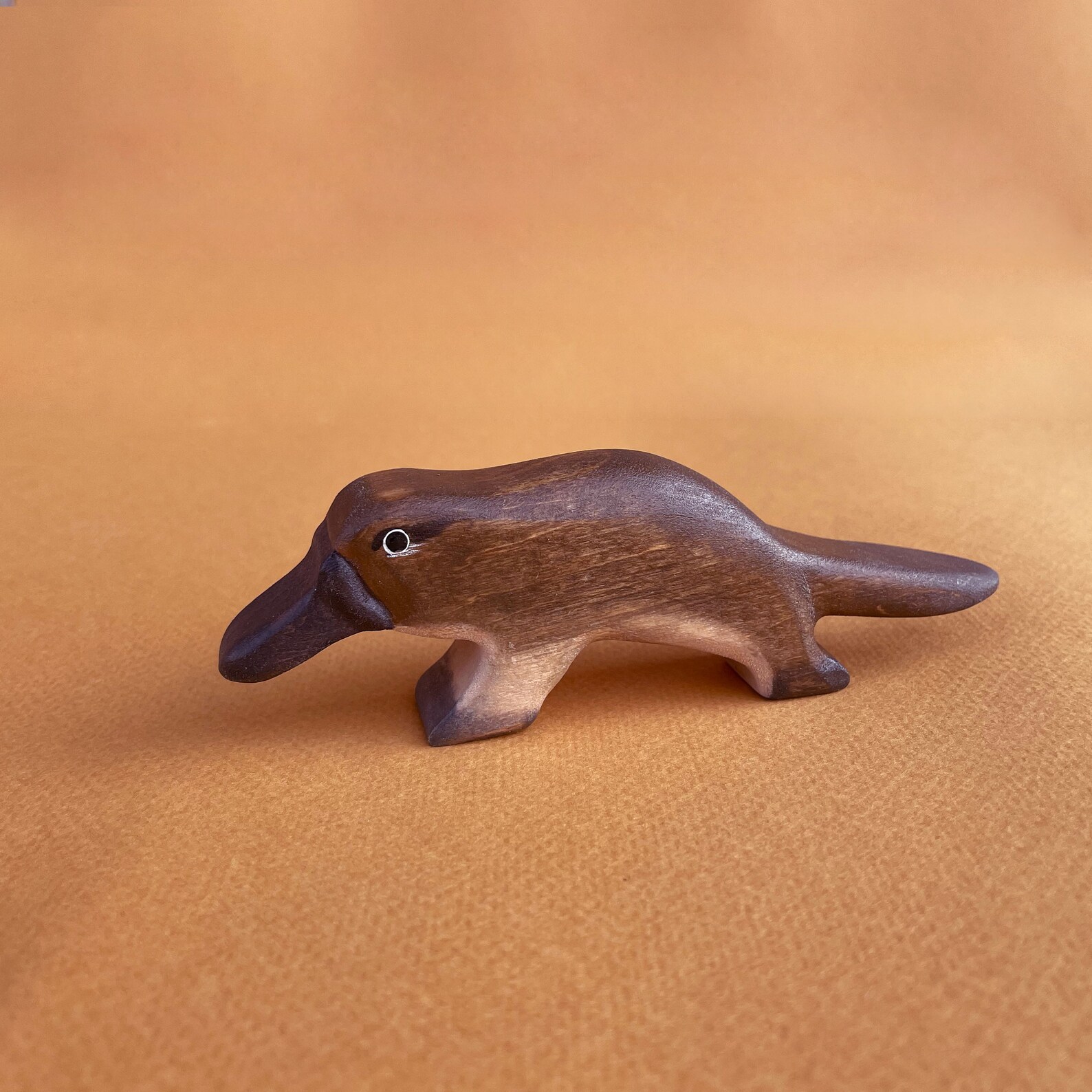 Wooden Platypus figurine Australian animals Platypus toy Etsy
