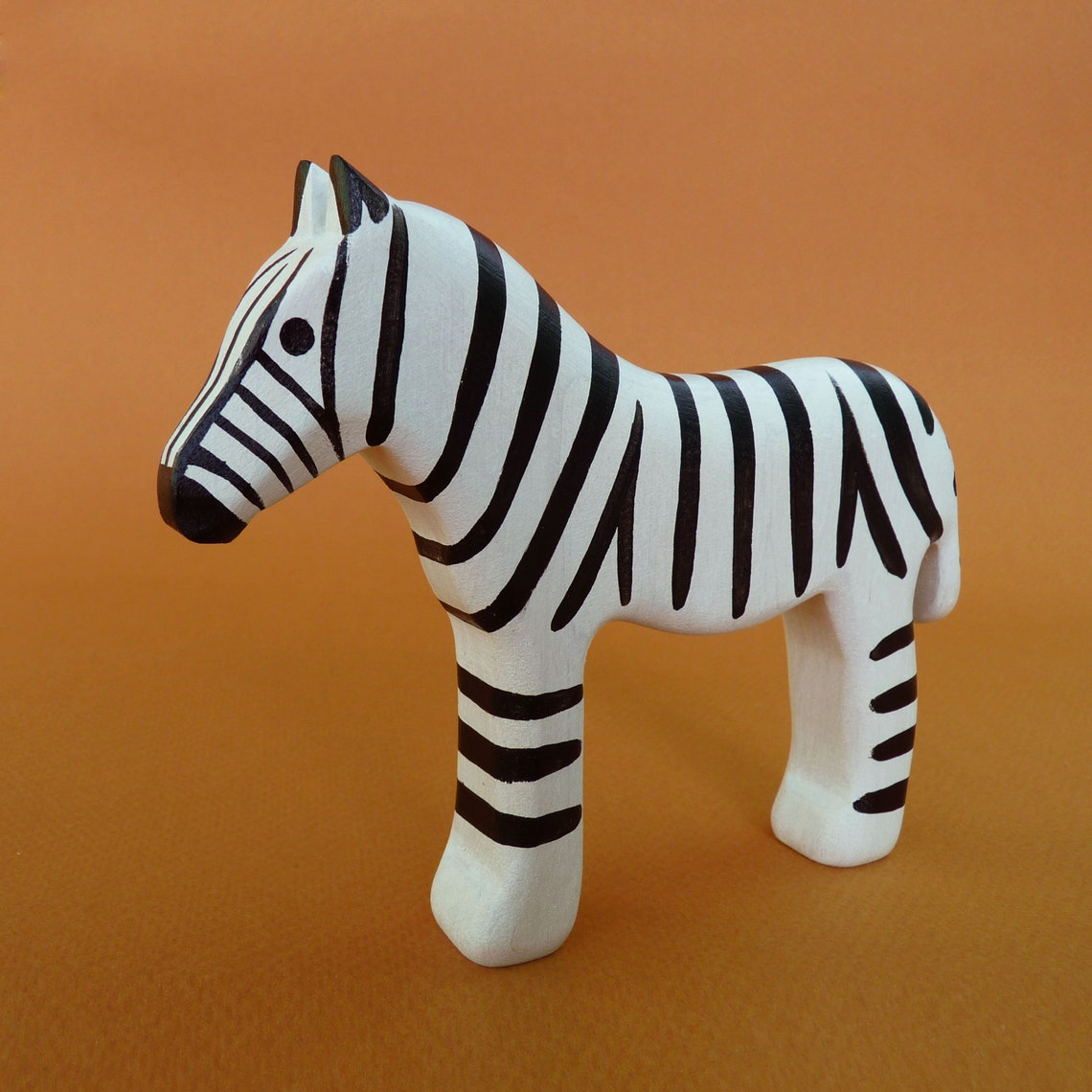 Wooden Zebra toy Wood African animals | Etsy