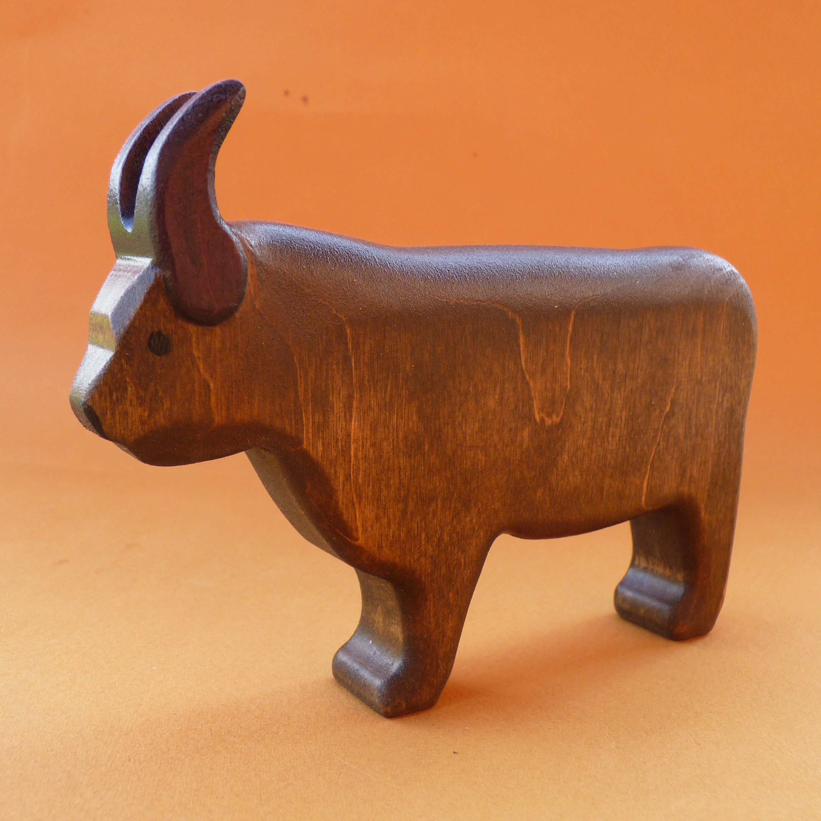 Wooden yak toy Wood Yak figurine Wild animals Gift for kids | Etsy