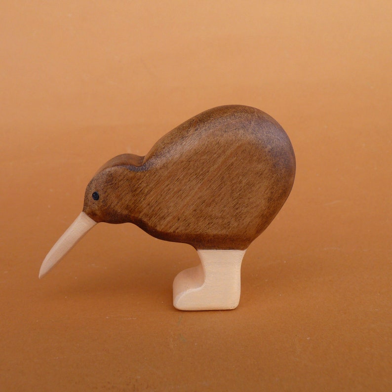 Wooden Kiwi Toy Wooden Kiwi Figurine Wooden Bird Kiwi Etsy UK
