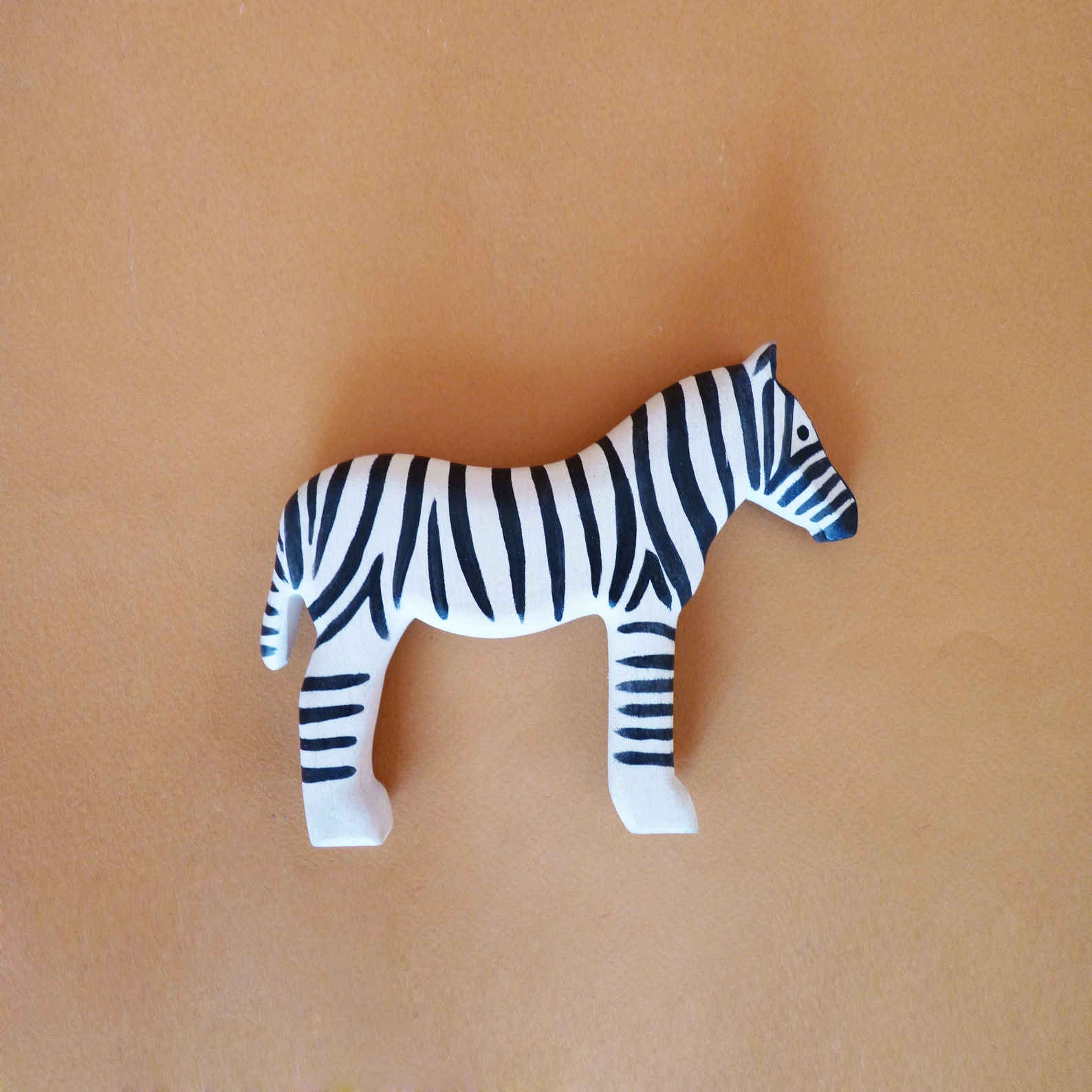 Wooden Zebra Wooden toy Zebra figurine Wooden animals Wild Etsy