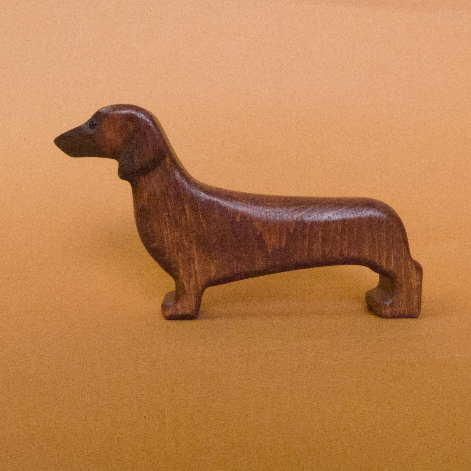 Wooden dachshund toy Dachshund figurine Wooden dog Wooden Etsy