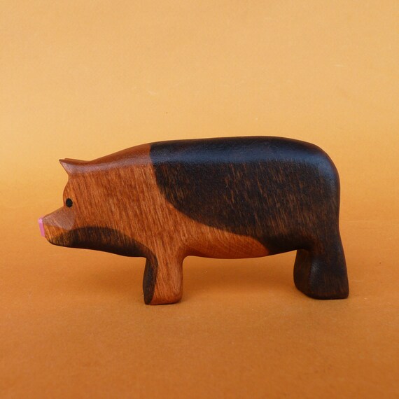 Pig Wooden Toy Farm Animal