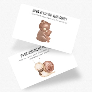 23 Affirmationskarten für Kinder zum Ausdrucken und Mitmachen
