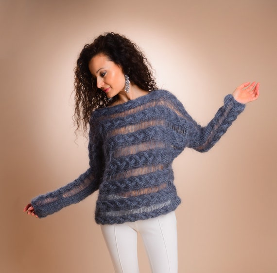 See through deals sweater