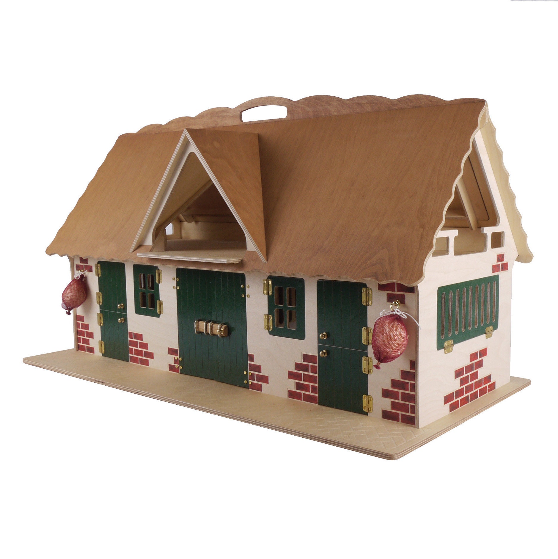 Wooden Toy Horse Stable Etsy UK