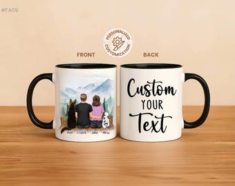 Personalized Family Mug with Pets, Custom Family Portrait Mug, Meaningful Gift
