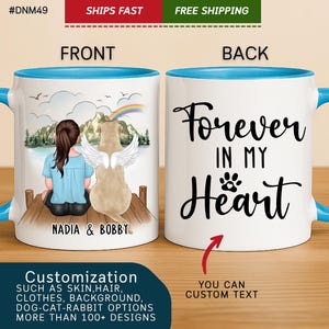 Personalized Dog Memorial Gift,Dog Lover Gift,Custom Dog Mug,They Still Talk About You,Grandchild Gift,Pet Memorial Gift Rainbow Bridge