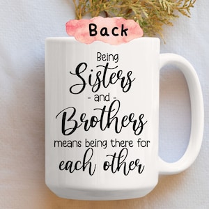 Personalized Siblings Coffee Mug Life is Better With Siblings Sister Brothers Custom Mug, Family ...