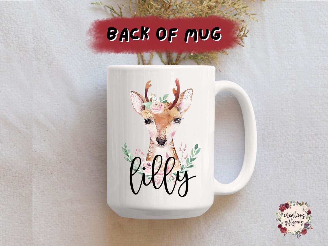Deer Mug Deer Gifts Deer Coffee Mug Deer Cup Fawn Mug Etsy