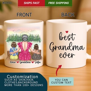 Grandma Mug, Gift For Grandma, Mug For Grandma, Personalized Grandma Mug, Mother&#39;S Day Gift From Daughter, Best Mom Ever Gifts, Gift For Mom