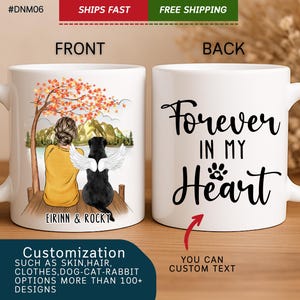 Personalized Dog Memorial Gift,Dog Mom,Dog Lover Gift,Custom Dog Mug,They Still Talk About You,Dog Mom Gift,Pet Memorial Gift. (#DNM06)