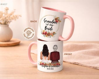 Caneca para a avó da noiva, presente para a avó da noiva, presente para a mãe, presente para a avó da noiva, caneca de café para a mãe da noiva. (#WD7)