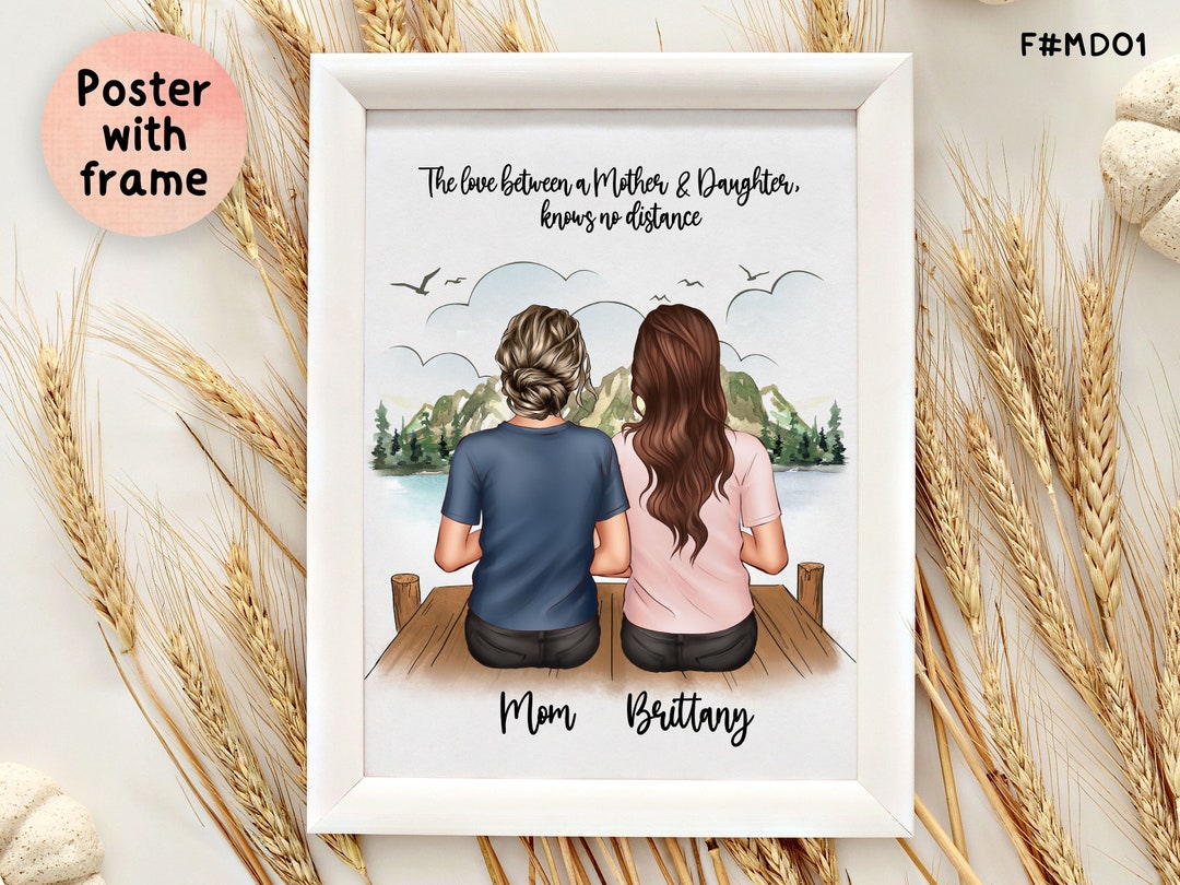 Personalized Framed Wall Art for Mom, Mother's Day Gift From Daughters ...