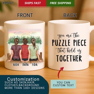 Custom Mother And Daughter Mug, Mother Gift, Daughter Mug, Daughter Gift, Gift For Mother, Gift Daughter, Mother Daughter