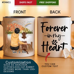 Personalized Dog Memorial Gift,Dog Mom,Dog Lover Gift,Custom Dog Mug,They Still Talk About You,Dog Mom Gift,Pet Memorial Gift Rain (#DNM11)