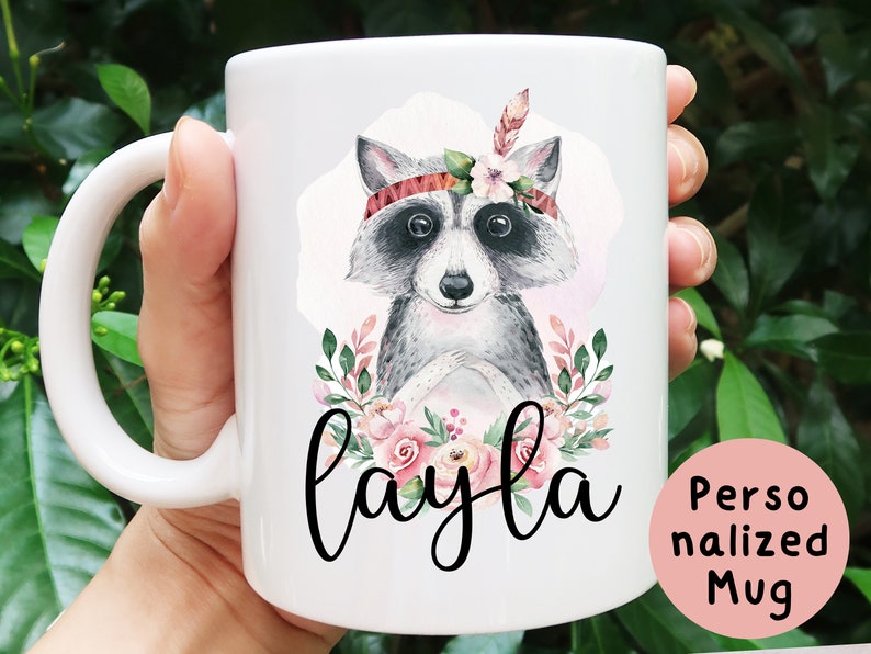 Raccoon Mug Raccoon Gifts for Raccoon Lovers Personalized Etsy