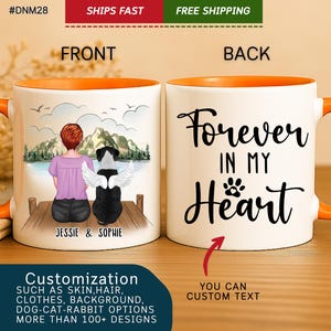 Personalized Dog Memorial Gift,Dog Mom,Dog Lover Gift,Custom Dog Mug,They Still Talk About You,Dog Mom Gift,Pet Memorial Gift (#DNM28)
