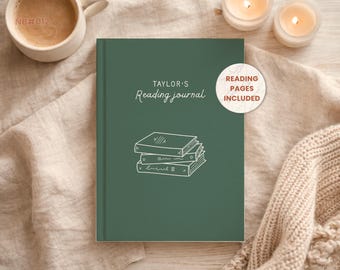 Customized Book Review Diary book review log Reading Book Journal bookshelf log series review Notebook reading challenge reading goals