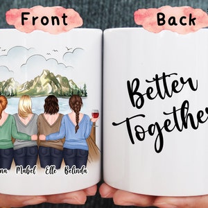 Best Friends Mug, Best Friend Gift, Friendship Mug, Best Friend Birthday Gift, Personalized Coffee Mug, Custom Long Distance Friend Gifts