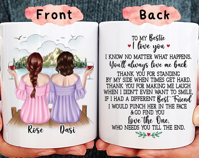 To My Bestie Coffee Mug Thank You For Being My Unbiological Sister