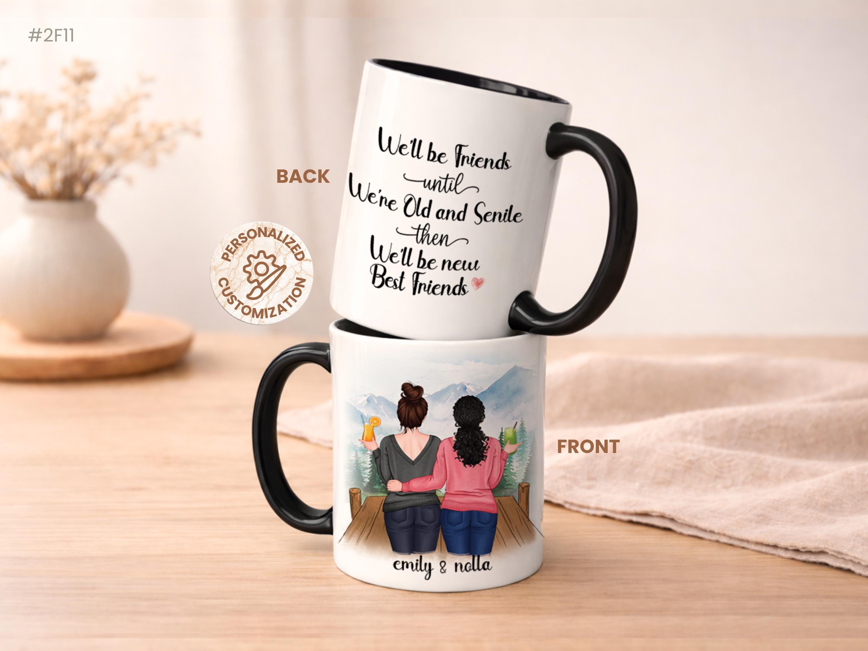 Good Old Friends Tazza In Porcellana A Forma Di Cuore Con Candela, Regalo Di Compleanno Originale Senza Calorie