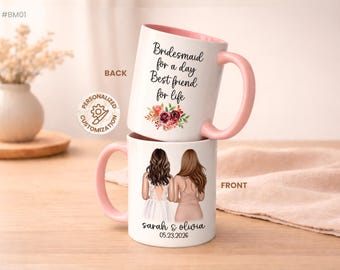Personalized Bridesmaid Mug: Custom Wedding Proposal Gift