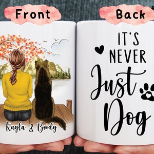 It's Never Just a Dog, Personalized Dog Lover Gift, Life is better with Friends, Custom Dog Mom Mug, Personalized Best Friend Gift