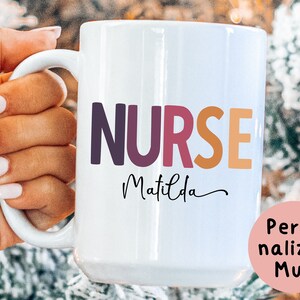 Personalized Nurse Mug, Gift for New Nurse, Frontline Worker Gift, Registered Nurse Gift, Nurse Gift, Birthday Gift for Nurse, #NN01