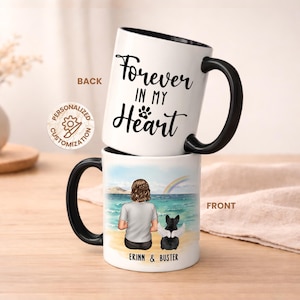 Personalized Dog Memorial Mug – Rainbow Bridge Pet Remembrance