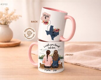 Personalized Long Distance Friendship Mug – Moving Away Gift