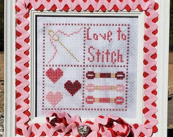 Love to Stitch Squared cross stitch, PDF download