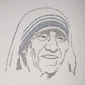 Mother Teresa Print, St. Teresa of Calcutta, saint quote, Catholic gift, unique artwork, Mother Theresa, Confirmation Saint,